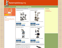 Tablet Screenshot of katzenspielzeug.org